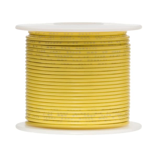 Remington Industries Hookup Wire, 16 AWG, Yellow, 100 ft 16UL1007STRYEL - main